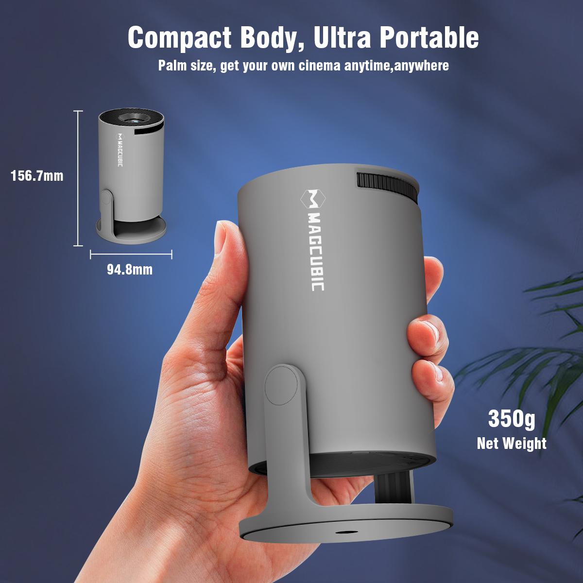 Magcubic Projector Android 14 Hy300pro, Dual Wifi6, 290 Ansi Brightness, 1280x720p Resolution, Home & Outdoor Use, Table Mount