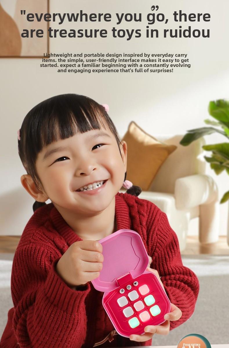 New Smart Tic-Tac-Toe, Children's Educational Multi-Mode Toy, Board Game Handheld Electronic Game Console, Logic Thinking Training Parent-Child Interactive Toy, Holiday Gift