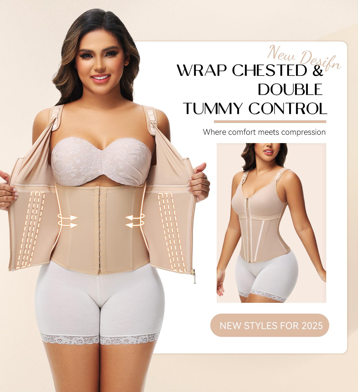SHAPSHE Waist Shapewear Bundle Womens 2 Piece Shapewear Set