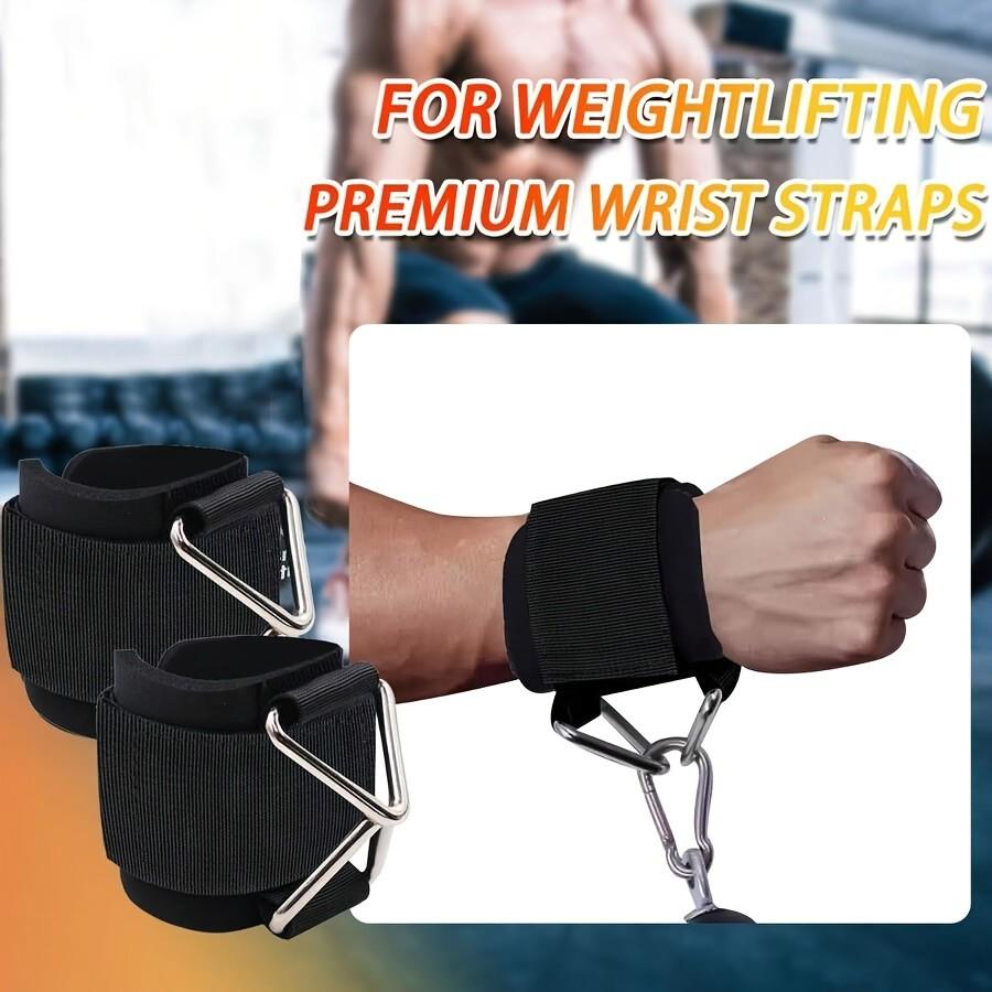 Adjustable Fitness Wrist Straps, Non-Slip Design, Suitable for Cable Machines, Weightlifting, Home Gym, Strength Training Accessories