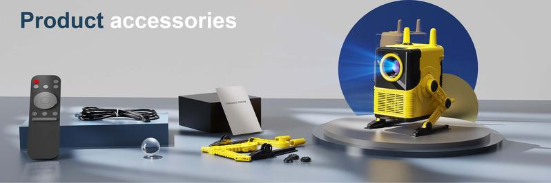 XBJ Projector Smart Outdoor Projector with Android TV 11.0, 1920x1080P Resolution, WiFi & Bluetooth, 120° Rotatable Auto Focus, Netflix & 5000+ Apps - Perfect for Home & Outdoor Movie Experiences Audio