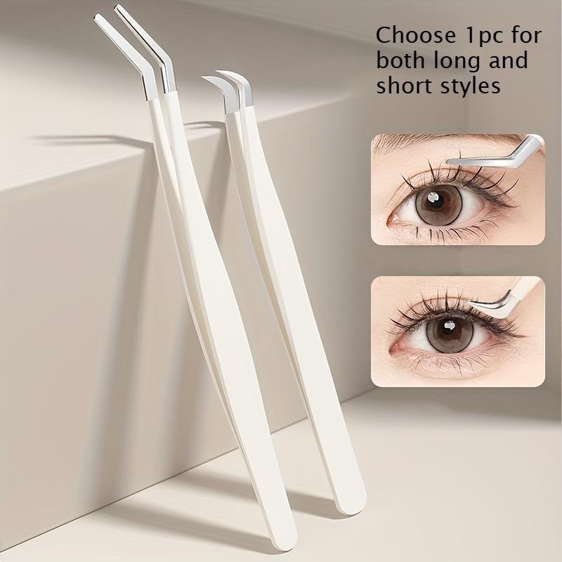 Eyelash Applicator Tool DIY Lash Tweezers Curved Eyelash Tweezers For Easy Lashes Application And Removal