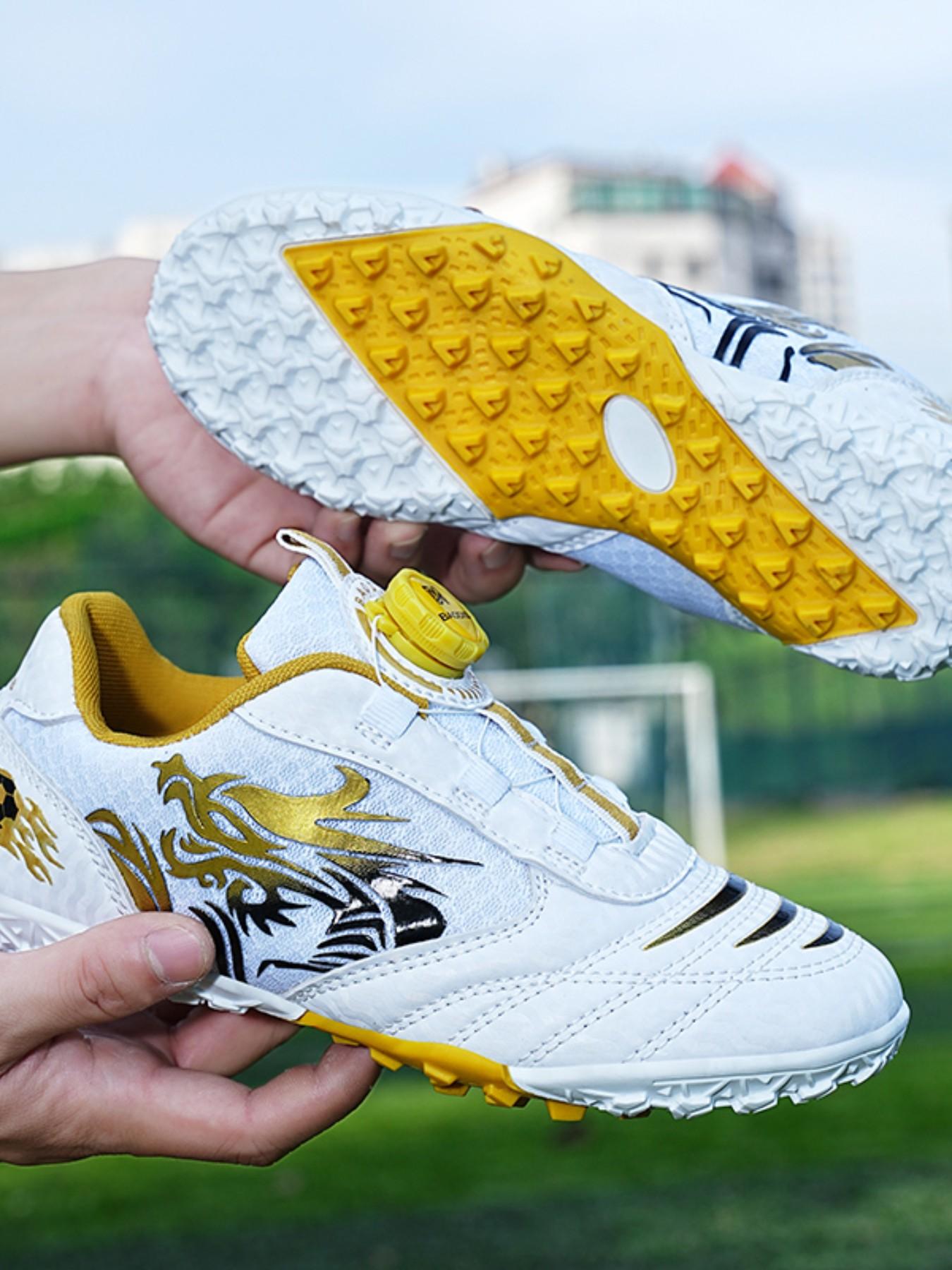 Unisex Football Shoes for Kids & Adults, Indoor Soccer Cleats, Wide Baseball Cleats, Adult Rugby Boots, Velcro Closure