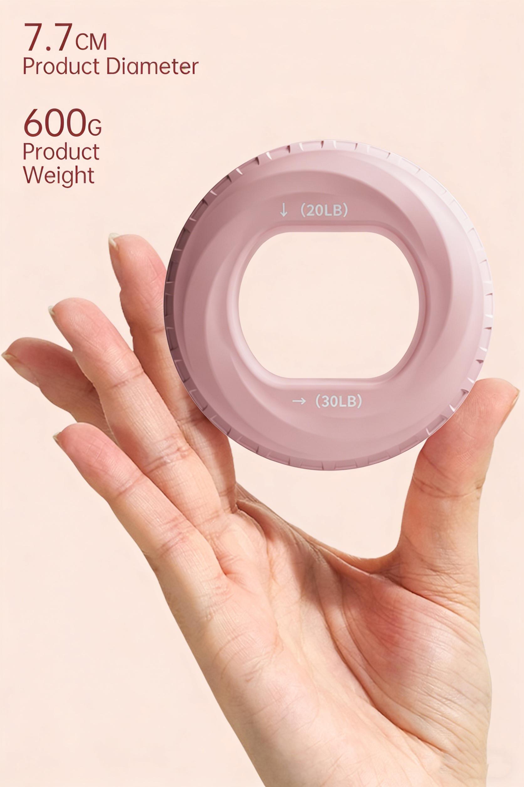 Silicone Hand Grip Ring Wrist Strengthener Finger Exerciser, Dual Resistance Grip Trainer for Muscle Strength, Hand Training & Stress Relief