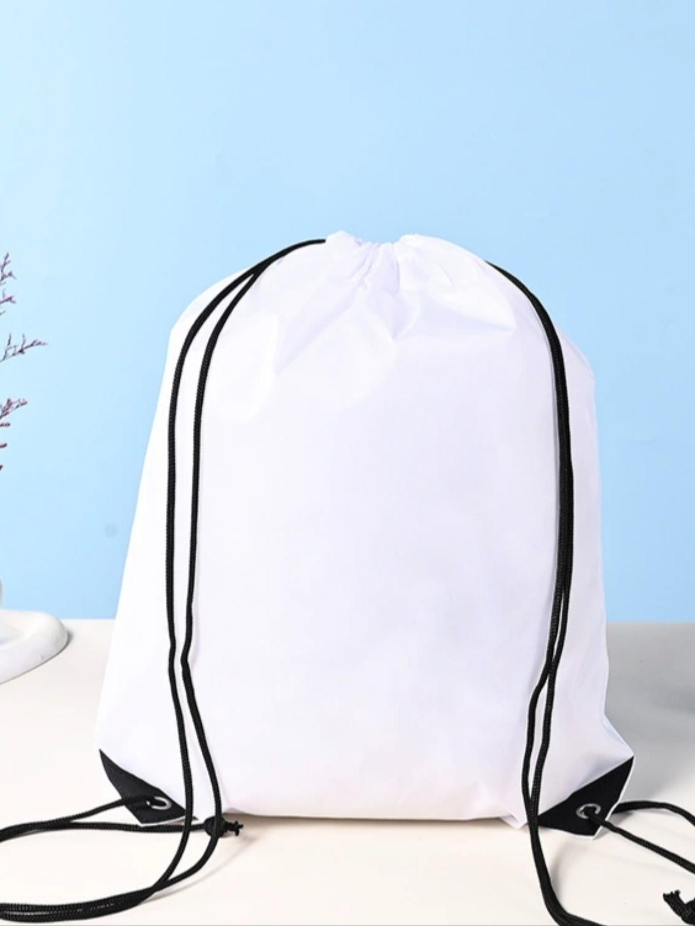 Customizable 210D Polyester Drawstring Bag, Oxford Cloth Backpack, Sporty Shoulder Bag, Ready Stock, Pull Cord Design