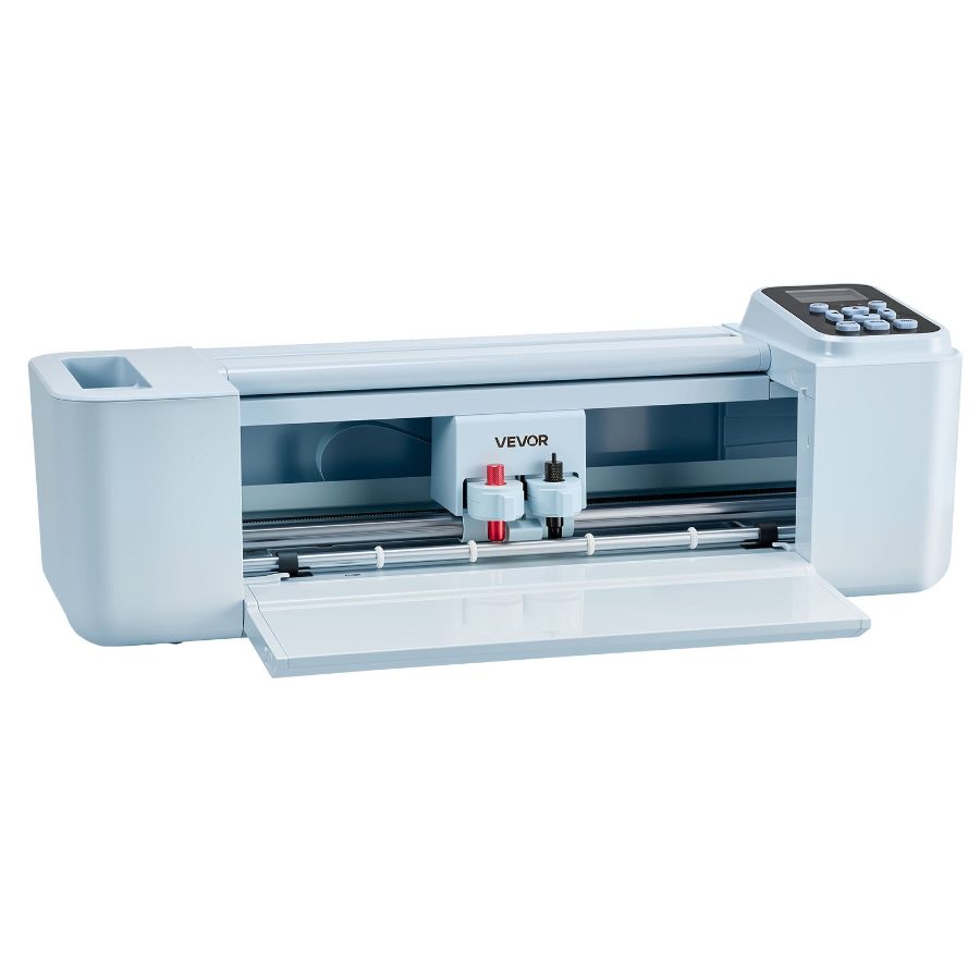 VEVOR Vinyl Cutting Machine, 12 in, Button and Screen Controlled Vinyl Cutter with Materials and Tool Kit, 20000+ Built-in Design Resources, Compatible with Mac, Windows, Android and iOS, for Crafts