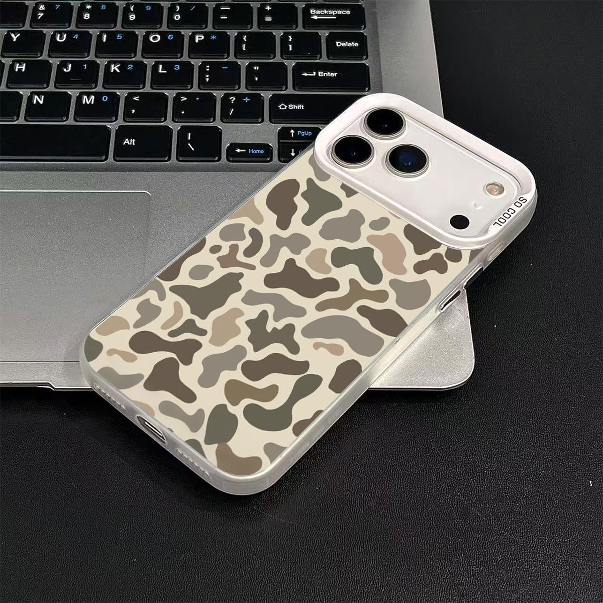 Camo Pattern Shockproof Phone Case for iPhone 7 8 X XS 11 12 13 14 15 16 17 Pro Max Plus 16E Air XR Protecitved Cover Vintage Sitka Camouflage Magsafe