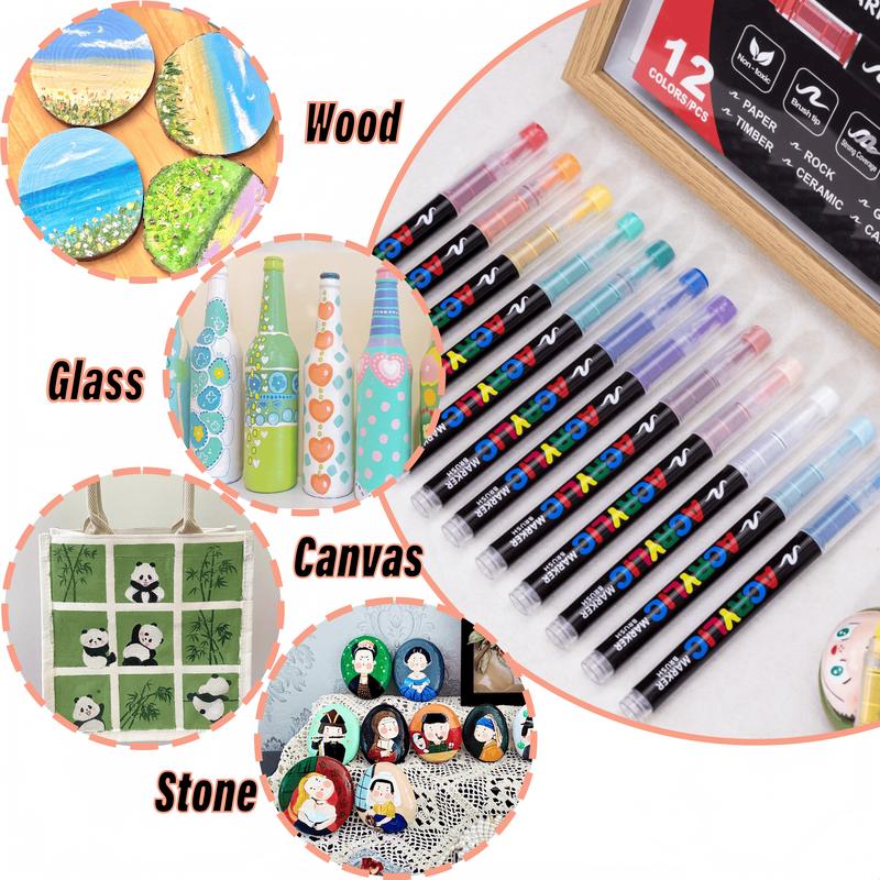 IS.120/168 Color Blendable Art Marker Pens,Multi-color Acrylic Markers Set,Quick-Drying Drawing Supplies Kit for Metal,Gssla,Ceramic,Diy clothing accessory and handmade,for Painting Drawing llustrations,for Birthday gift,Independence Day and Easter gift