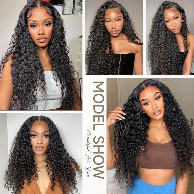 Bling Hair Kinky Curly Lace Front Wig 13x6 HD Transparent Deep Curly Human Hair with Natural Color 180% Density for Women