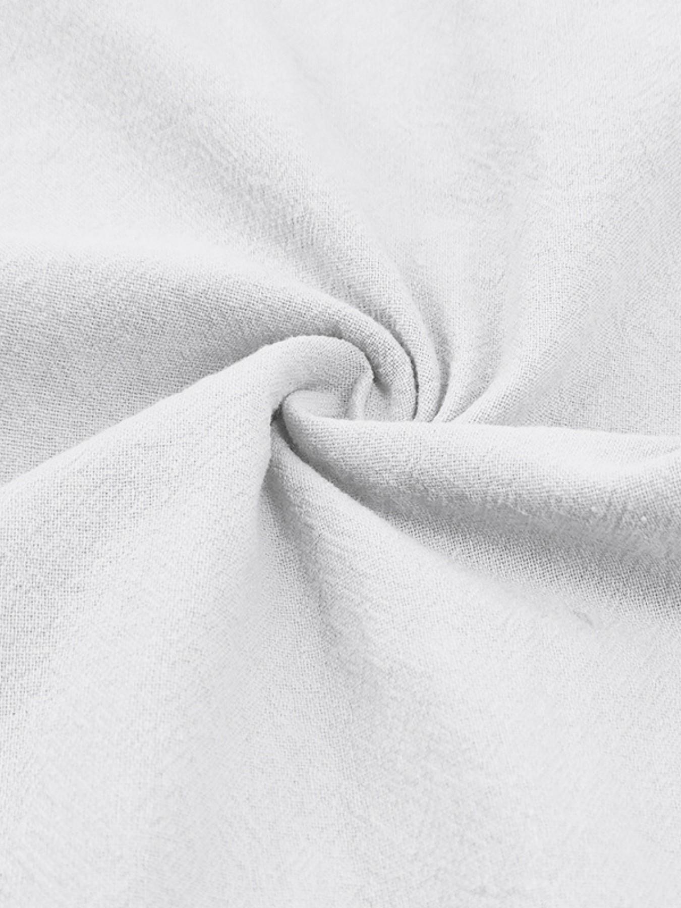 Men's Stand Collar Short Sleeve Shirt, Textured Half Button Front Chest Pocket Top, Breathable Casual Business Versatile Blouse