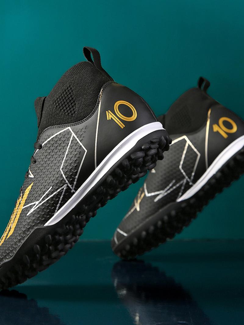 New Football Shoes Recommendation High-Top Nails Anti-Slip Grip Adult Unisex, Durable Training Cleats for Men & Women, Football Boots