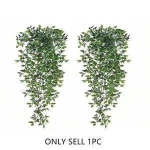 Artificial Hanging Plants, Fake Hanging Plants, Vine Plant for Wall Home Living Room Indoor Outdoor Decoration, DIY Wreath Christmas Garden Decor