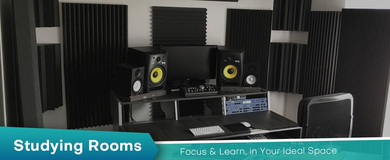 96 Pack Sound Proof Foam Panels for Walls, 1 X 12 X 12 Inches Acoustic Foam Panels, High Density Acoustic Panels Sound Absorbing, Noise Cancelling Studio Wedges Red + Black