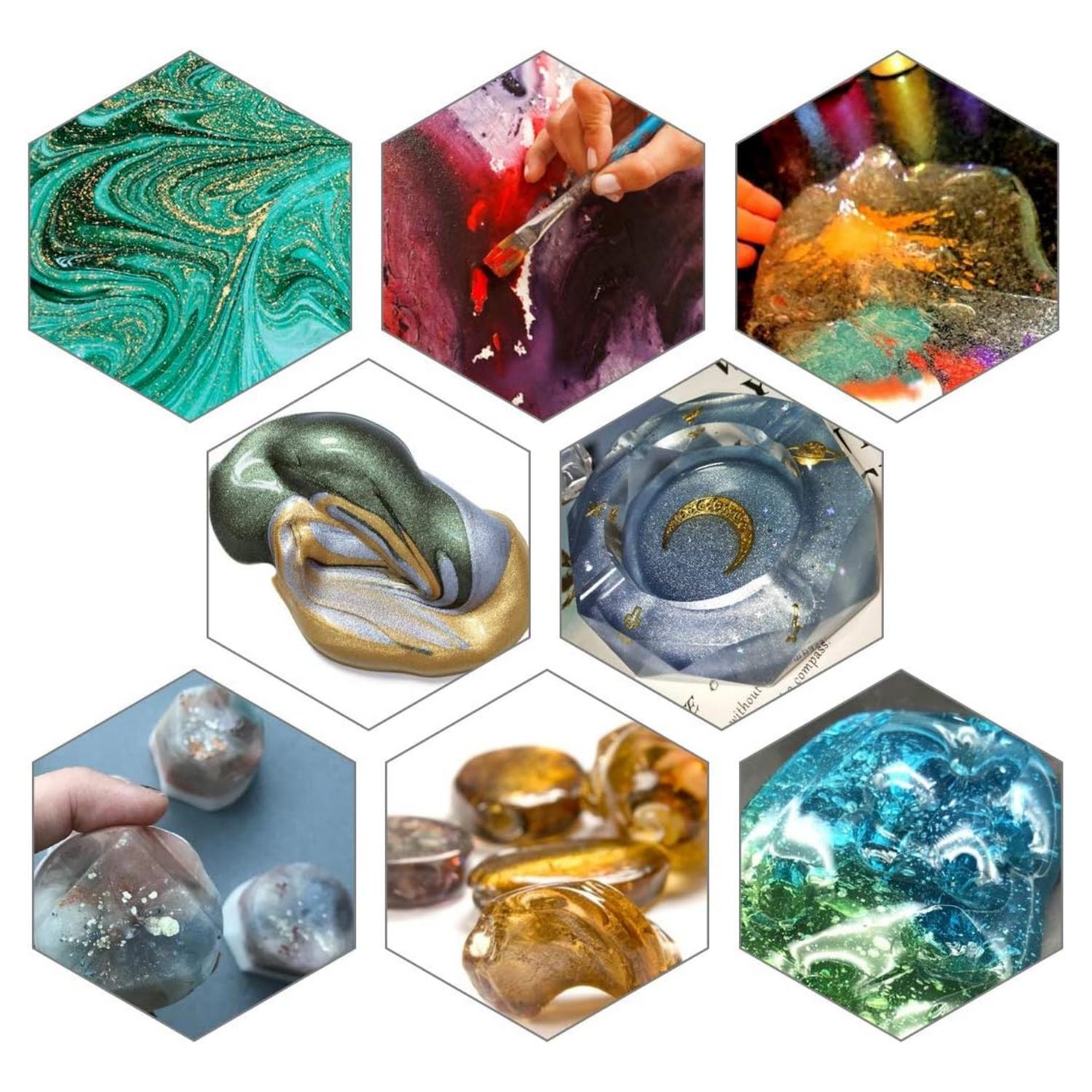 1PC  Mica Powder 100g Jar for Epoxy Resin, Glitter Metallic Effect Dye Pigments Epoxy Resin Art Pigments For DIY Arts And Crafts, Candle Making Dyes, Epoxy Resins, Paints, Slime, Silicone Molds, Jewelry Forging, Fluid Painting Toning Pigments