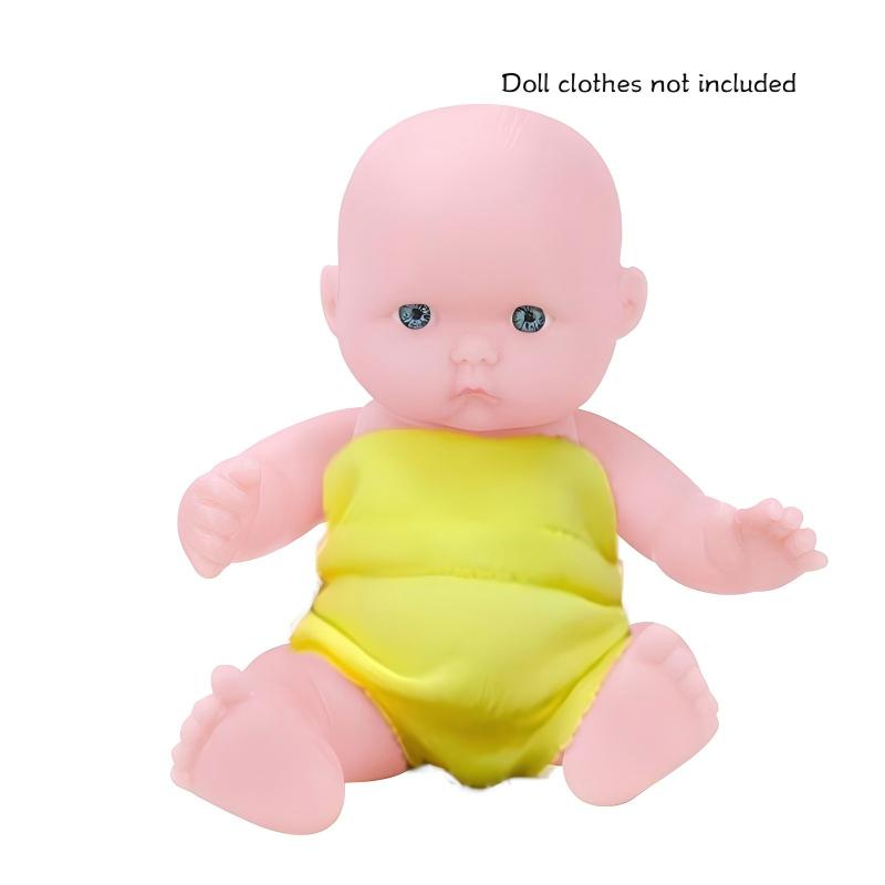 5-Inch PVC Plush Doll, Early Education Toy for Kids, Soft Rubber Doll, Birthday and New Year Gift for Little Girls
