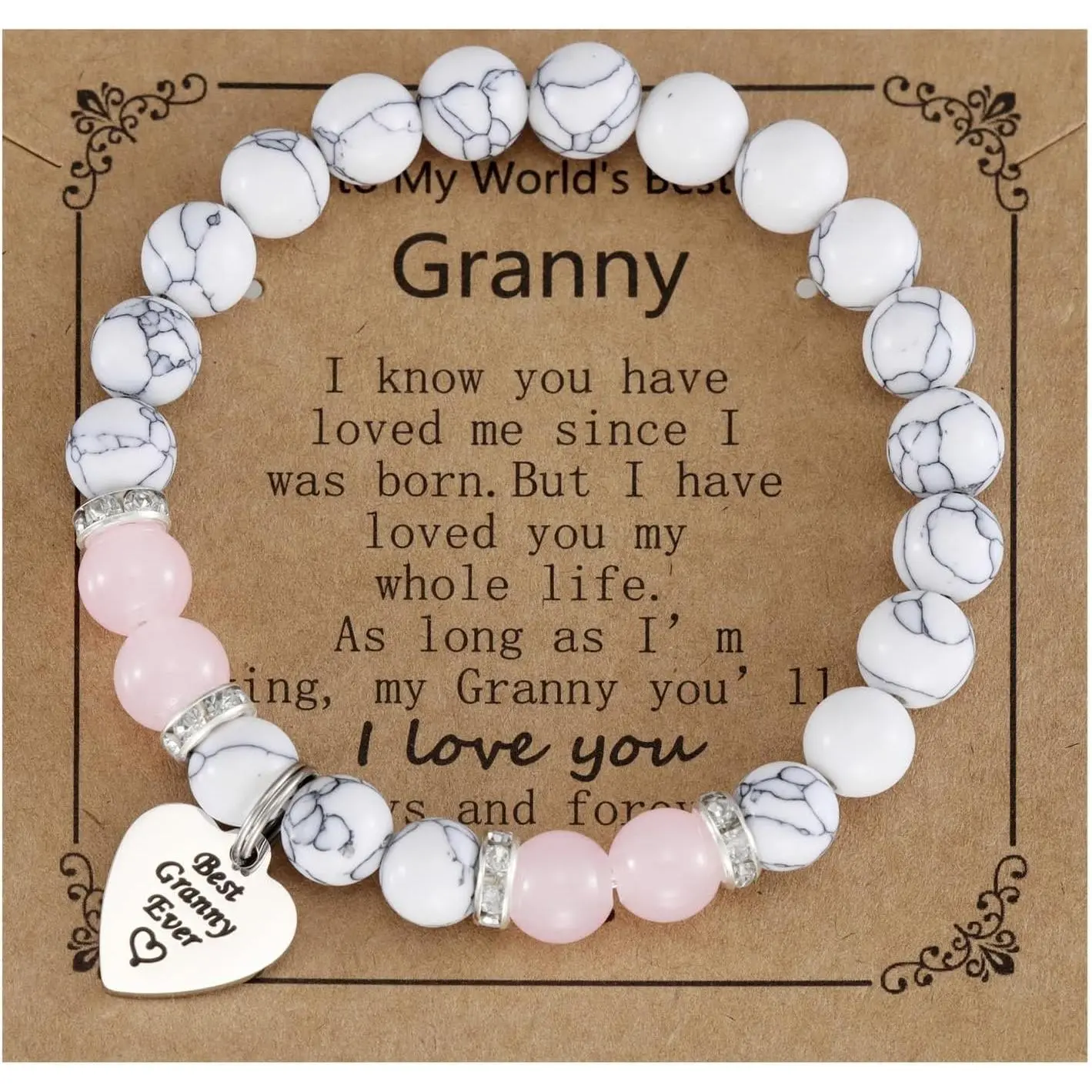 Gifts for Granny Bracelet from Grandkids Women  Mother's Day  Granny Bracelet