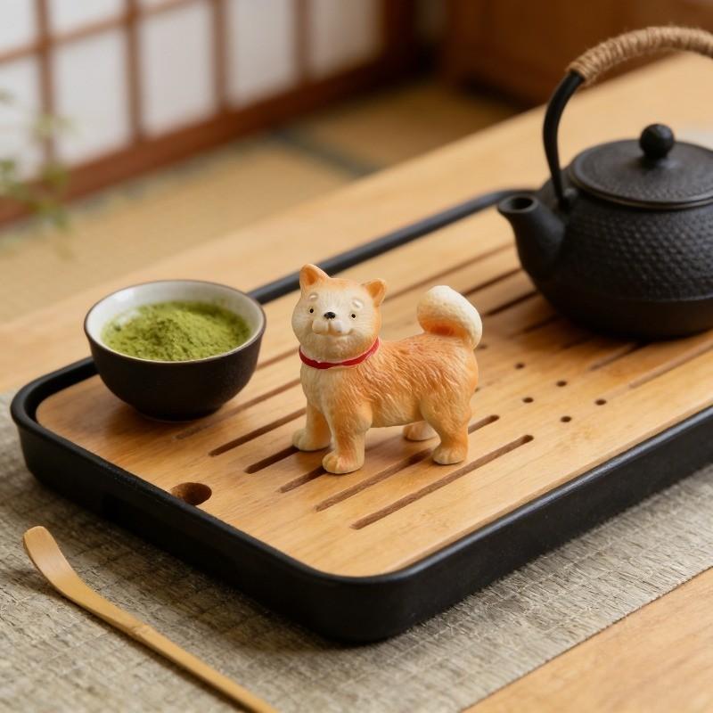 3pcs Mini Shiba Inu Dog Figurine, Realistic Small Puppy Sculpture, Resin Animal Decor, Dollhouse, Eco Bottle, Car Dashboard, DIY Craft, Garden Decoration, Collectible Gift