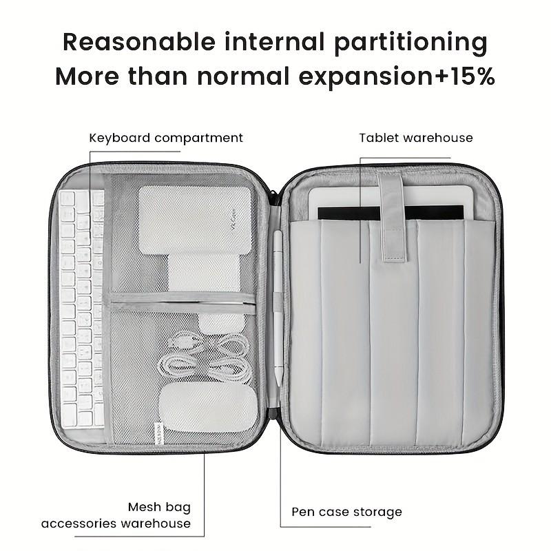 Vertical Polyester Laptop Case for Macbook Air/pro, Surface Series, Dell Xps, Hp Stream, with Pocket, Durable Protection