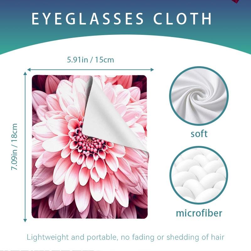 1/3/6/14pcs Lens Cleaning Cloth, Multiple Specifications Available, Single - Sided, Soft & Layered Like Pink Dahlia Petals, Ideal for Camera & Eyeglass Cleaning, Gentle Care for Lenses, Enhance Visual Clarity, Romantic Pink - Inspired Design