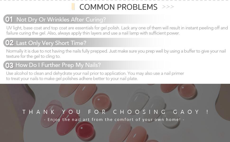 GAOY Rubber Base UV Gel Set, Jelly Builder Base Nail Gel Nude Sheer White Pink Christmas Gift Idea, 2-in-1 Soak Off Base Gel Nail Strengthener