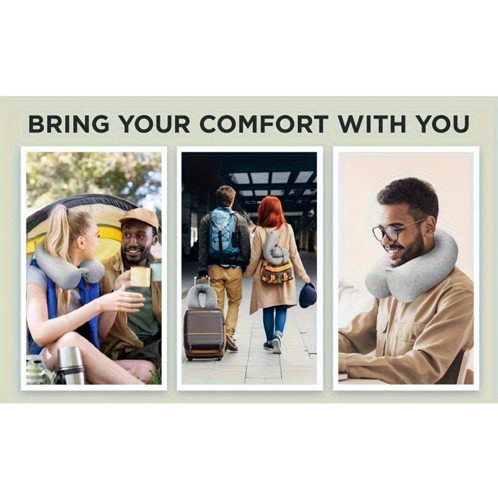1 adjustable bendable travel pillow - lightweight and flexible neck pillow, ideal for sleeping and travel by car, plane or train
