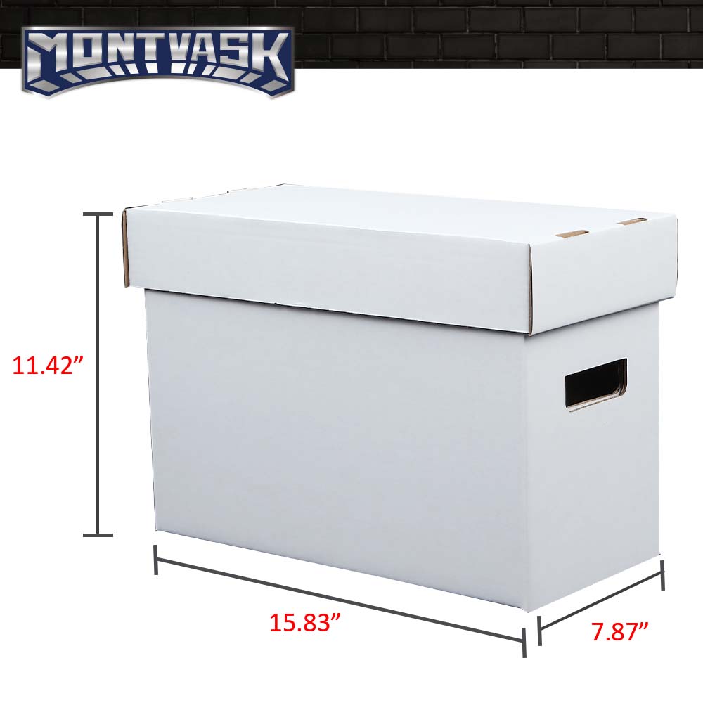 CROSSDESIGN 3/5/10 Pcs Comic Books Storage Boxes Short Holds 150-175 Stackable Durable Archive car interior accessories