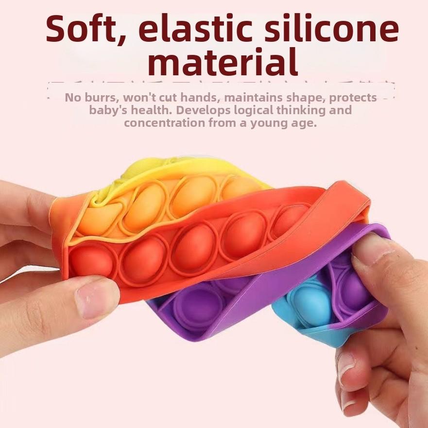 Rainbow Bubble Press Stress Relief Toy, Adult and Child Sensory Toy, Interactive Special Needs Toy, Fun and Relaxing Plaything