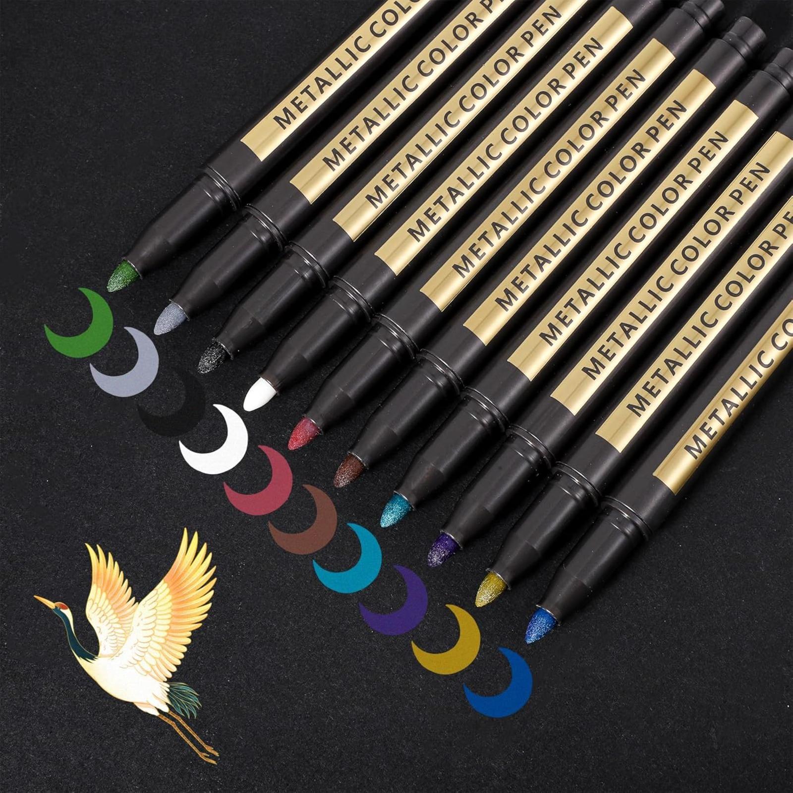 Acrylic paint marker, flash pen, paint pen, flash gel pen acrylic acid, acrylic paint pen, fine flash, flash paint, handicrafts, flash fluorescent pen, card printing supplies, flash paint pen