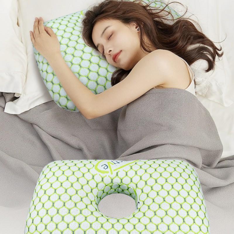 Single Hole Ear Pillow, Protective Ear Cushion for Elderly and Patients, Perforated Pillow for Adults, Beauty Salon Pillow