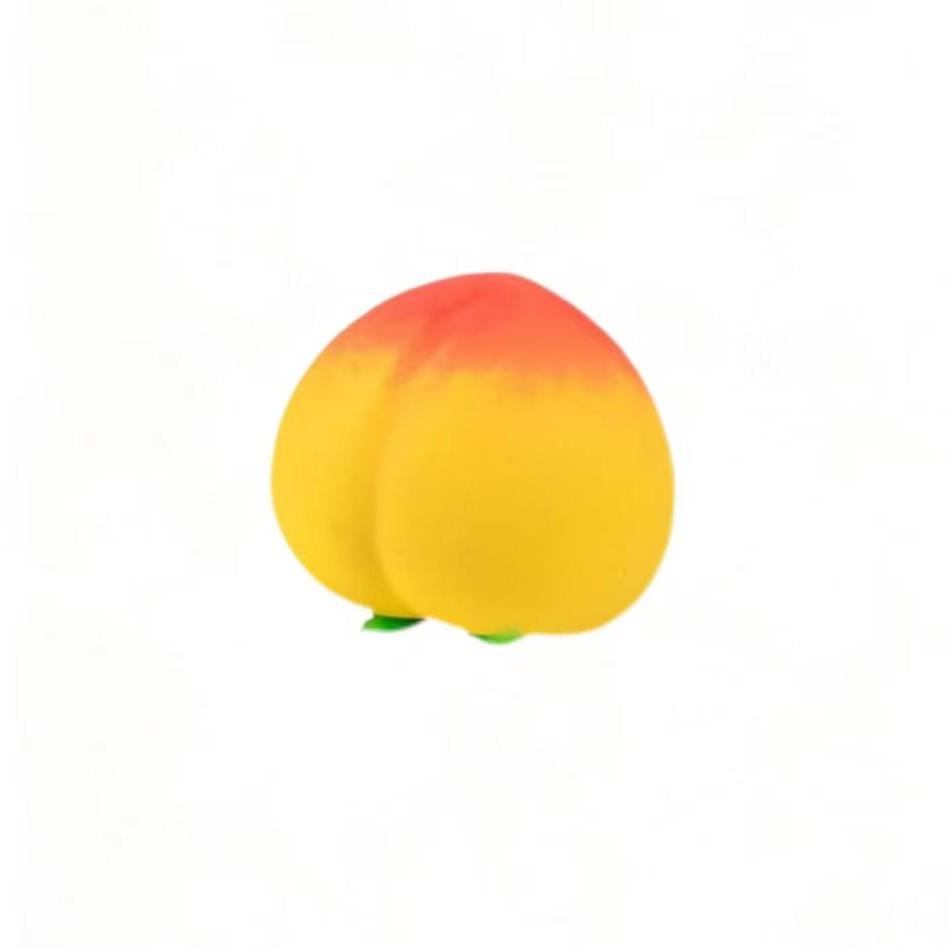 2PCS Peach Squishies Slow Rising Stress Relief Toy, Realistic Peach Shaped Fruit Squeezable Balls, Big Squeezable Peaches, Soft Flexible Fidget Toys Decompression Gift for Adults