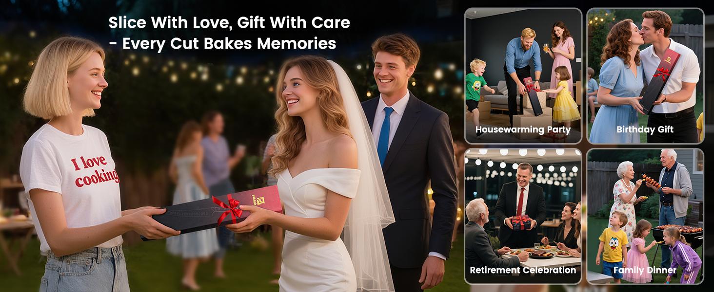 【TikTokShopJumpstart】Piklohas Resharpenable 8/10-inch Bread Knife, Multifunction Serrated Knife, German HC Stainless Steel Bread Cutting Knife with Innovative Wavy Edge for Efficient Slicing, Razor Sharp for Homemade Bread Valentines Day Gift 【TikTokShopJumpstart】Piklohas Resharpenable 8/10-inch Bread Knife, Multifunction Serrated Knife, German HC Stainless Steel Bread Cutting Knife with Innovative Wavy Edge for Efficient Slicing, Razor Sharp for Homemade Bread Valentines Day Gift