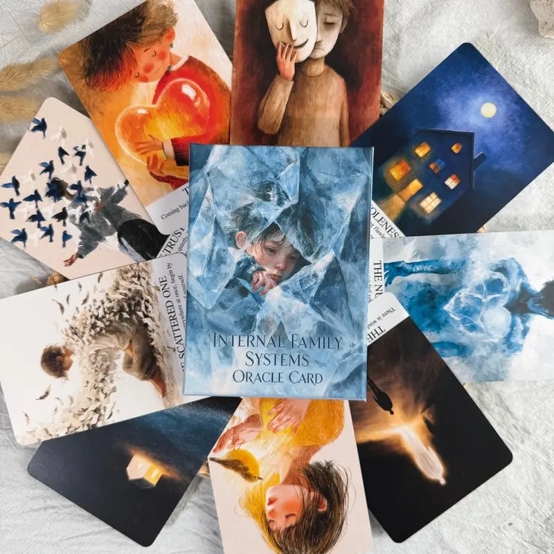 Internal Family Systems Oracle Card Set, 55 Cards with Premium Rigid Lid-and-Base Box, Original Parts Work and Emotional Awareness for Counseling and Journaling for Therapists, Counselors and Psychology Enthusiasts, Christmas Gift and Holiday Gift