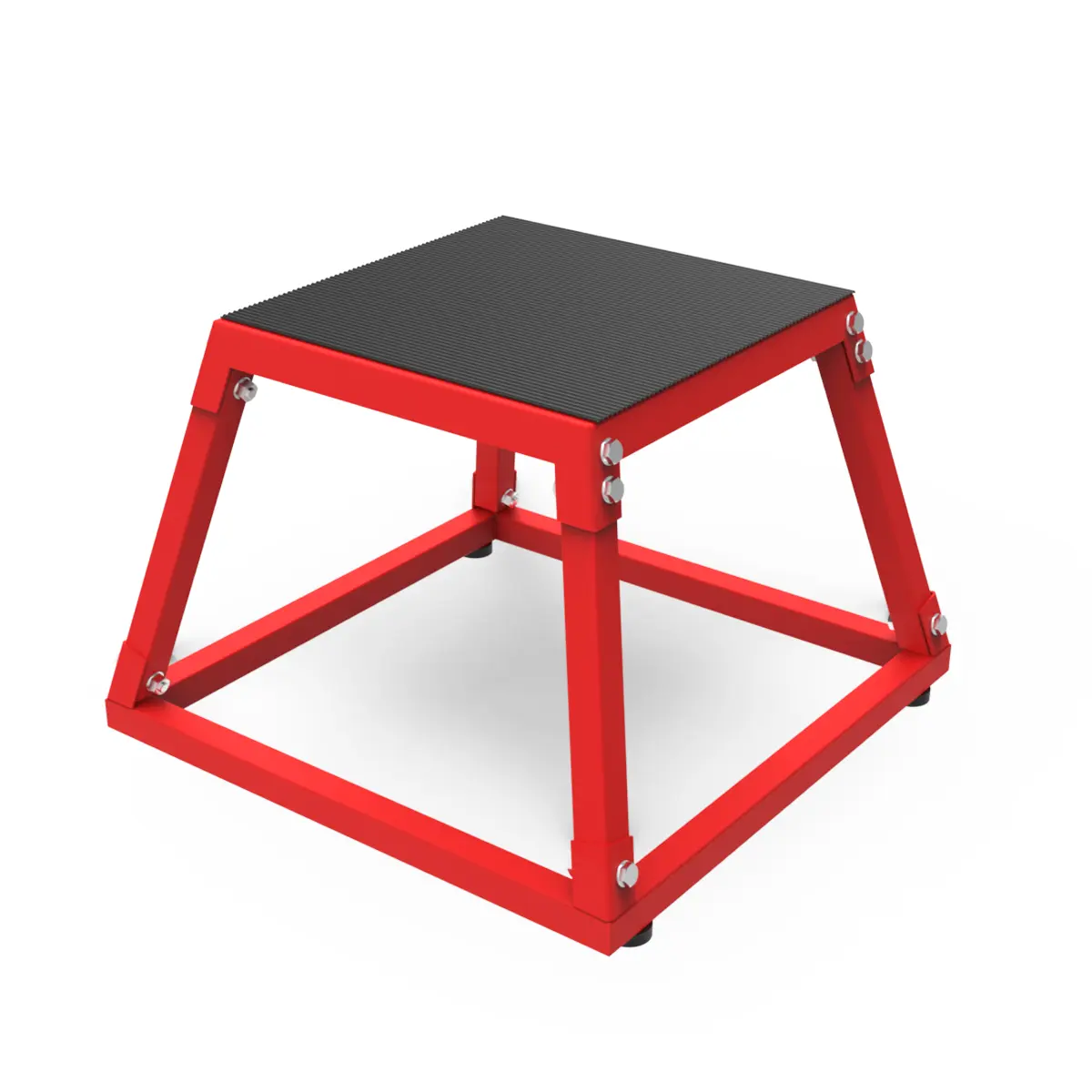 Steel Plyo Box for Exercise, Plyometric Jumping Box Metal Exercise Step Up Box with Anti-Slip Surface for Home Gym Training