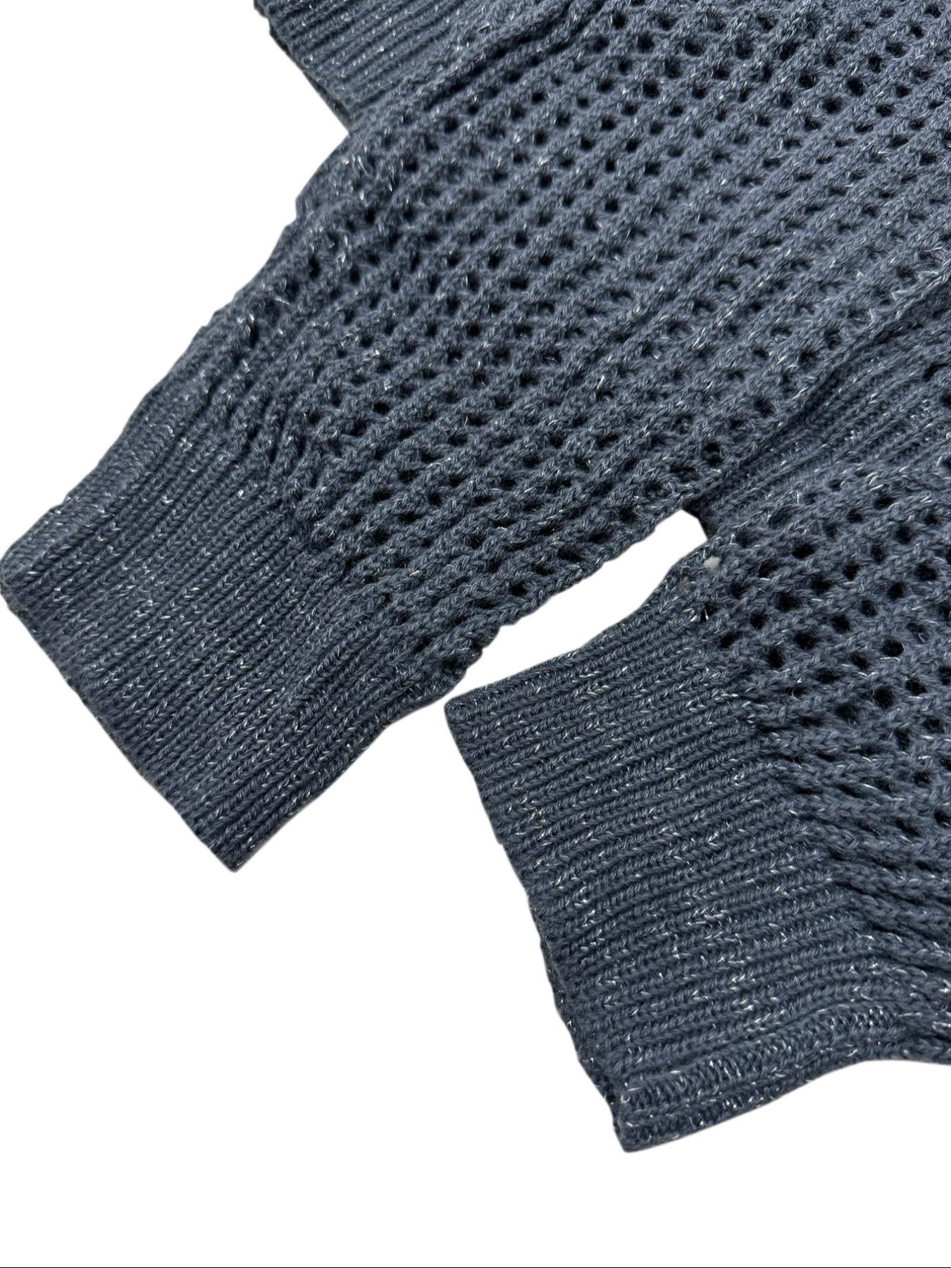 Women's Glitter Hollow Out Sheer Round Neck Sweater Pullover, Casual Long Sleeve Crew Neck Jumper for Fall & Winter, Fashion Ladies' Knitwear for Daily Wear