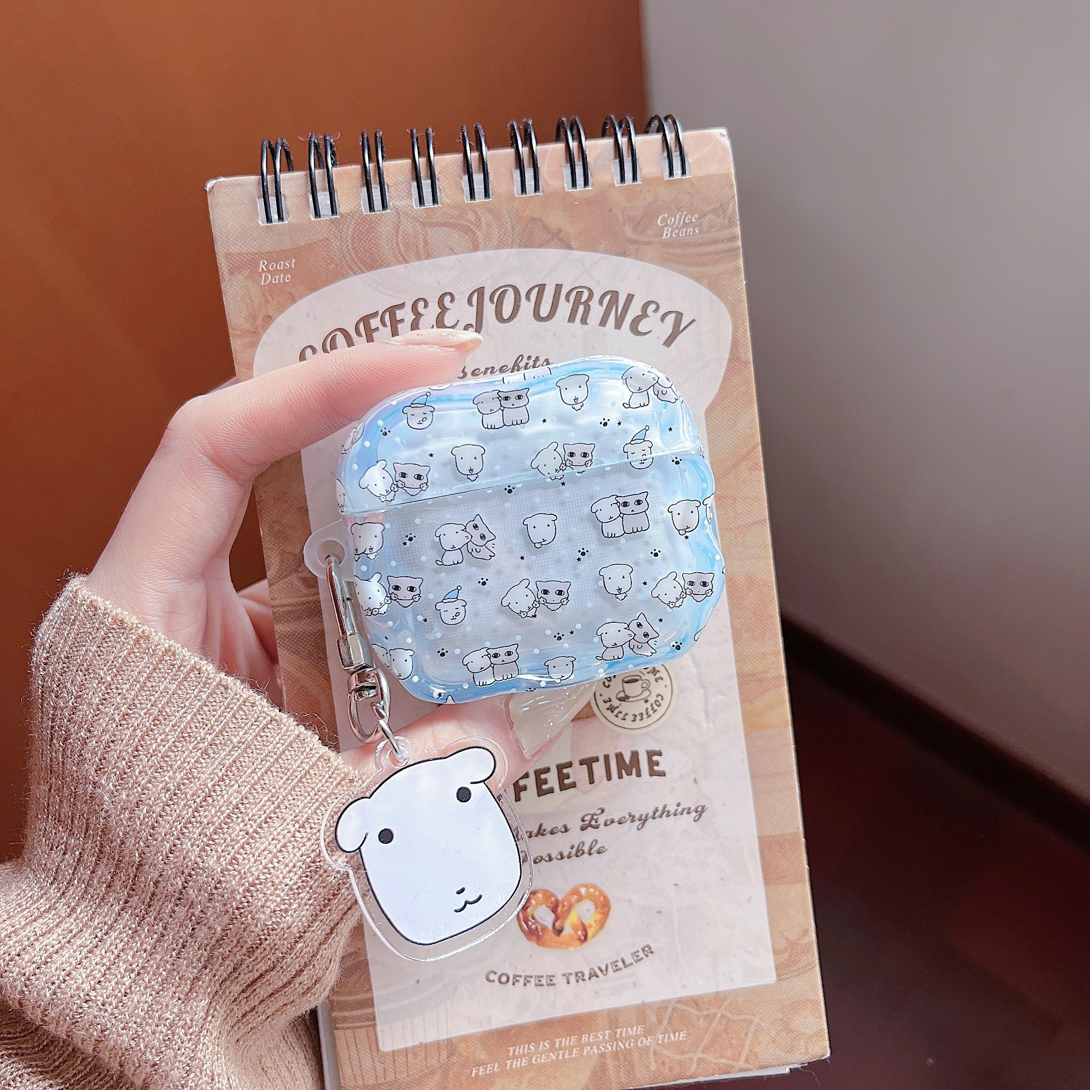 Apple AirPods Pro 3 Earphone Case, Full Screen Puppy Design, Compatible with Gen 2/3/4, Wireless Earbud Protector, Dirt-Resistant, Drop-Proof