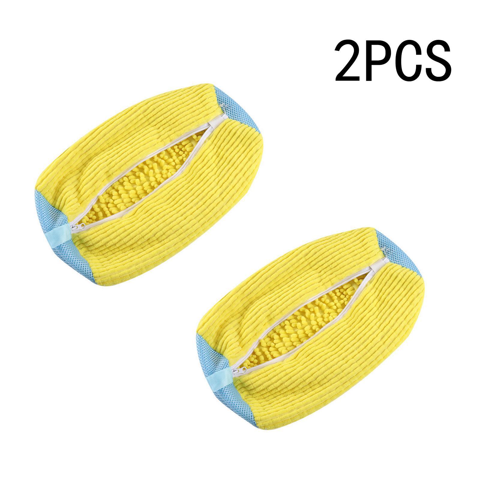 2-Pack Washing Machine Shoe Bags, Zipper Closure Laundry Bags, Protect Sports Shoes During Wash, Ideal for Travel and Home Use