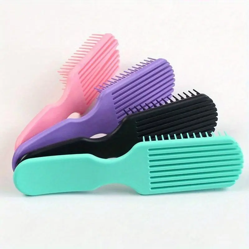1pc, Nine-Tooth Comb, Candy Smooth Hair Elastic Comb, Plastic, Head Massage Beauty Hairdressing Comb, Massage Comb, Breathable And Non-Dust Accumulating, Easy to Clean Suitable for Everyone