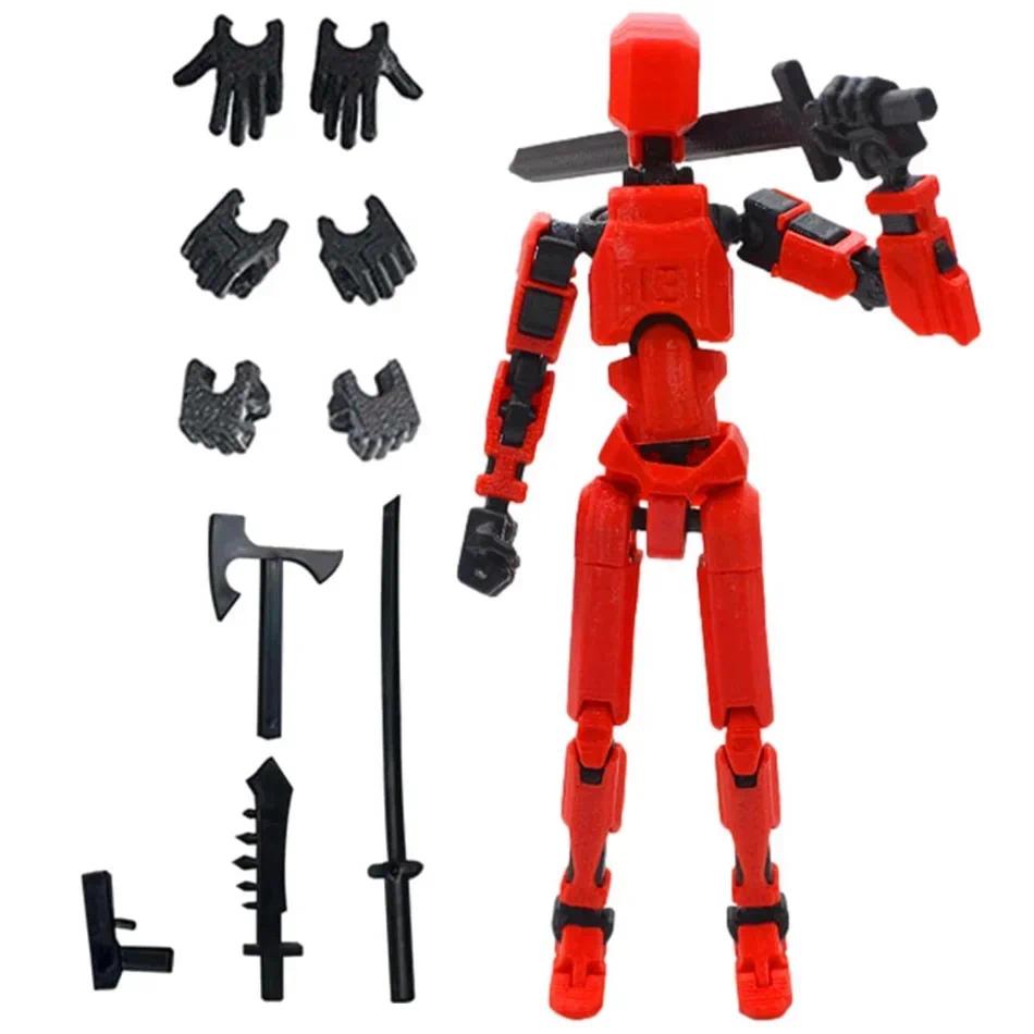 Multi-jointed movable and deformable robot 2.0, 3D printed dummy, 13 motion puppets, adult games, Articulated Figures, Action Figures Set