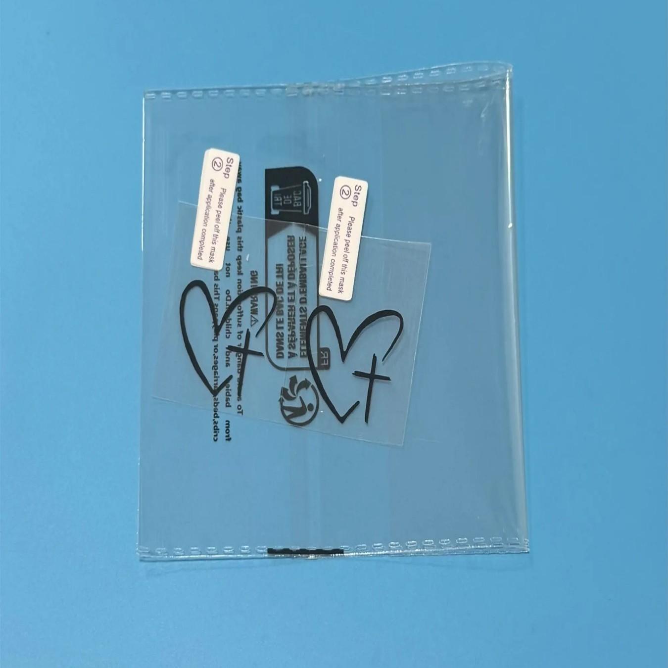 4-Piece Heart and Cross Car Rear View Mirror Stickers, Vinyl Cut Decals, Universal Car Exterior Accessories, Automotive Decorations