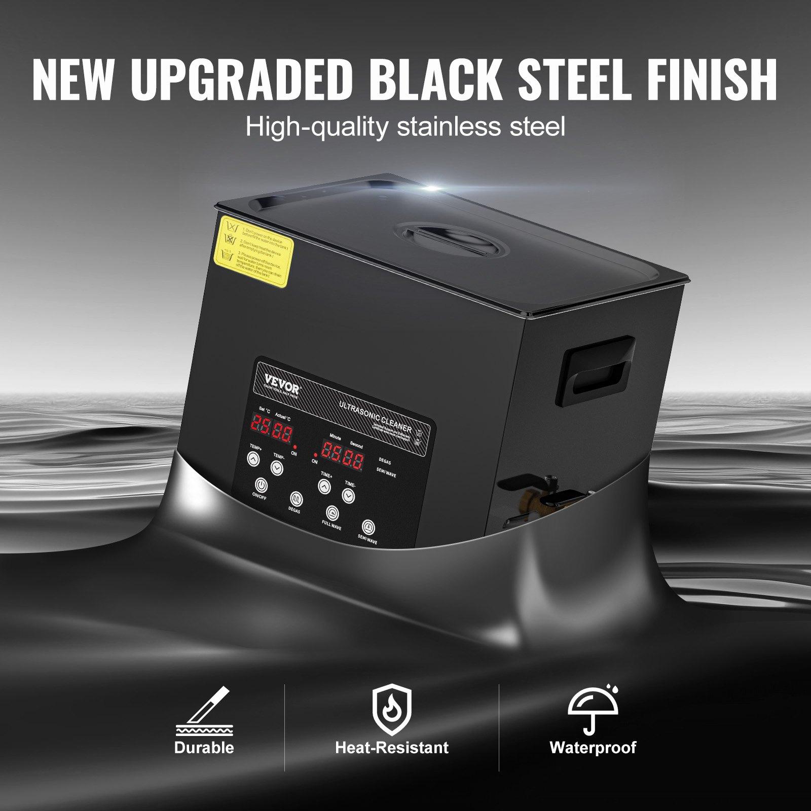 fathersdaygift  VEVOR 10L Ultra Sonic Cleaner, 240W Digital Ultrasonic Cleaning Machine with Gentle Mode Upgraded Degassing, 40kHz Industrial Ultrasound Cleaner with Heater Timer for Retainer, Jewelry, Tools