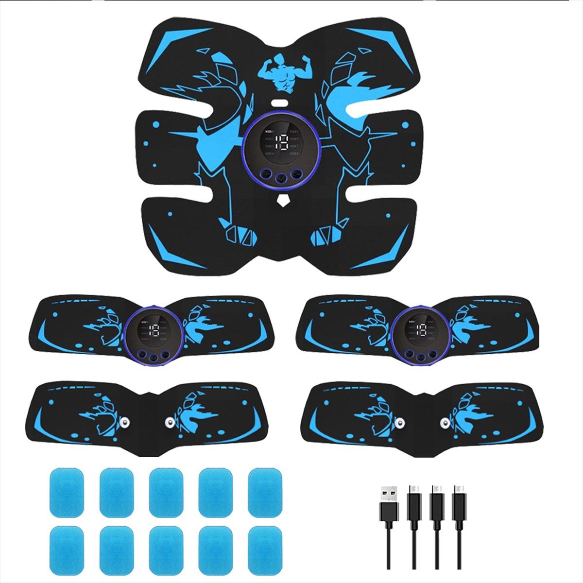 Abs Stimulator, Muscle Stimulator, Abdominal Trainer, Ab Toning Belt, Waist and Hip/arm/leg Combo Trainer, Fitness Equipment for Men and Women