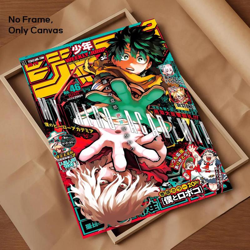 Anime My Hero A-Academia Painting Calligraphy Canvas Wall Art｜Gallery-Grade Waterproof Poster｜Fade-Resistant & Scratch-Proof｜Perfect Gift & Home Decor｜Living Room, Bedroom, Home Decoration｜Multiple Size