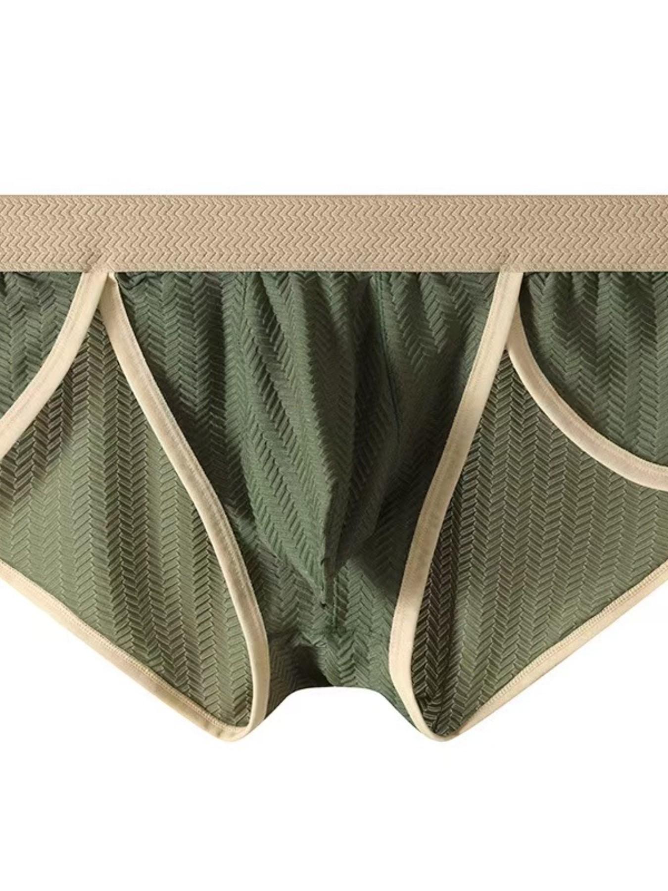 5-Pack High-Elastic Mesh Men's Low-Waist Trunk, Breathable Non-Restrictive, Plus Size Sexy Trendy Sports Underwear, All Seasons Casual Briefs