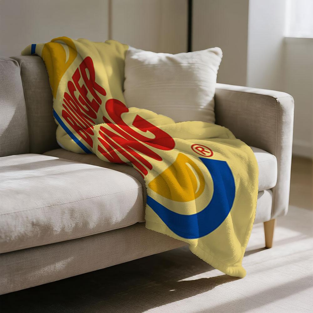 Bao Flavor King Print Flannel Blanket, Thick Fleece Blanket, Bedroom Throw, Couple's Blanket, Extra Large Leisure Blanket, Living Room Blanket