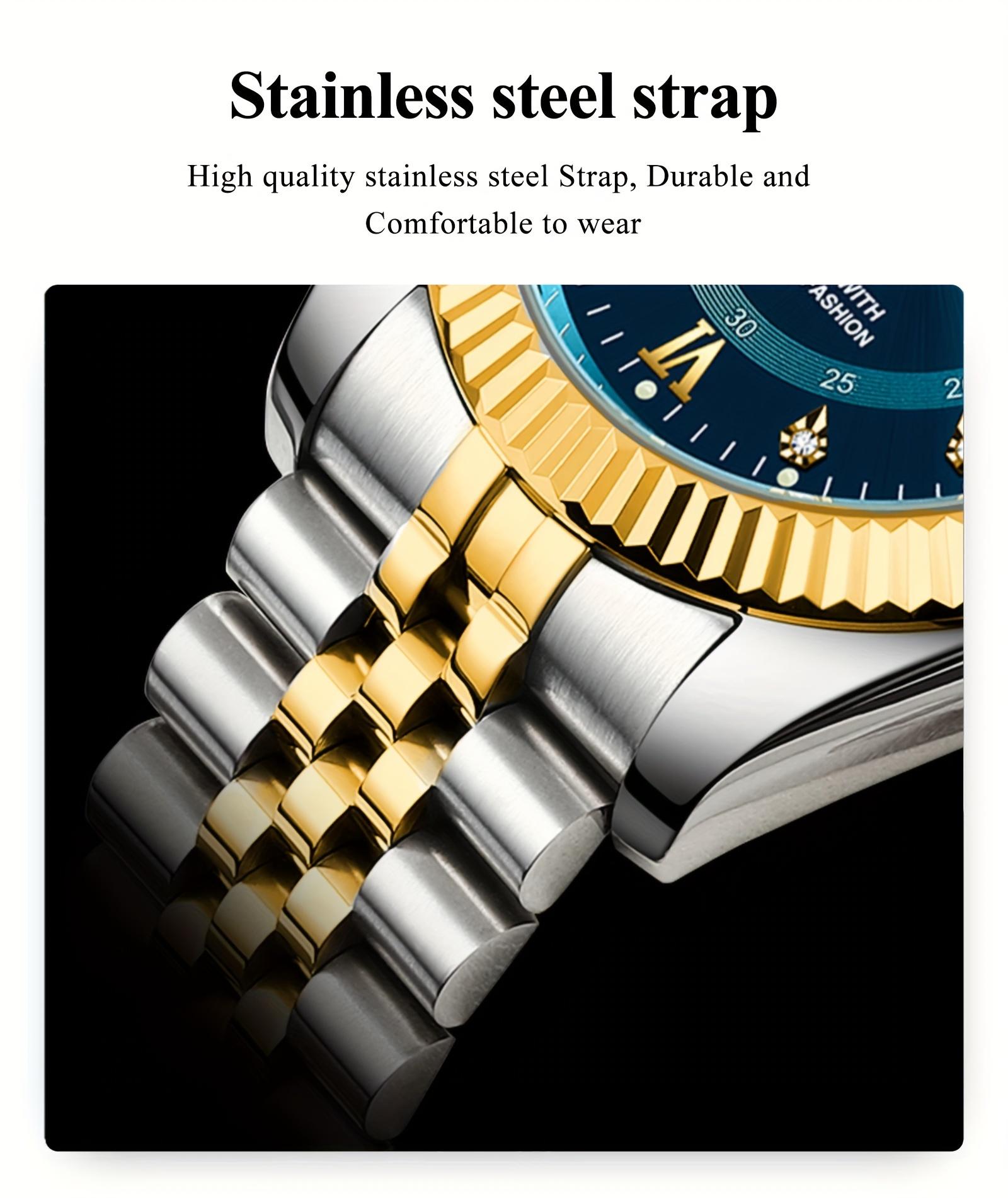 Men's Round Dial Quartz Watch, Business Fashion Watches for Party, Daily Clothing Decor, Trendy All-match & Exquisite Watch for Birthday Gift with Box