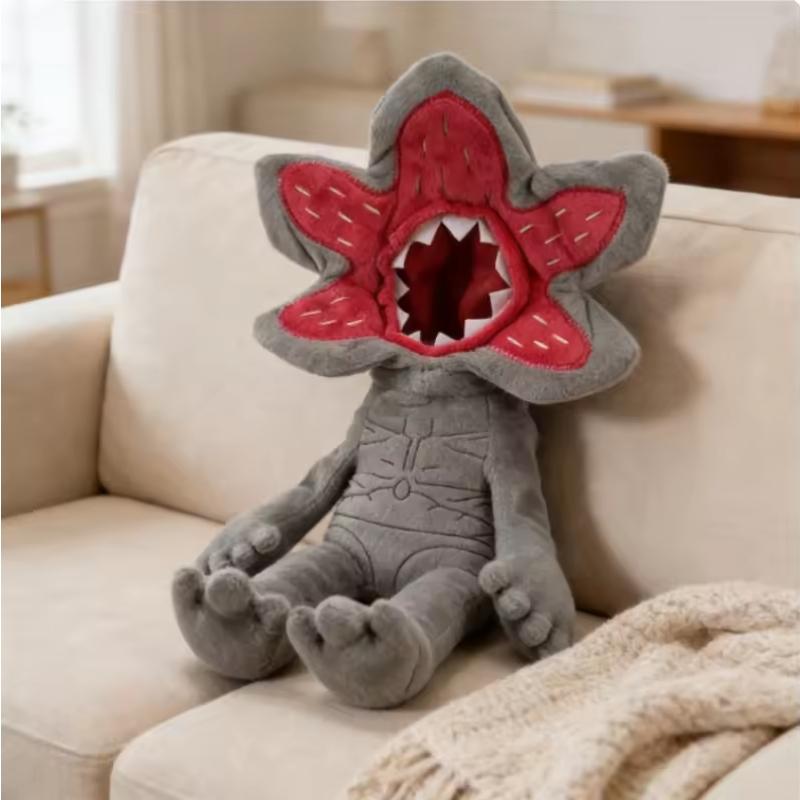 Stranger Things Demogorgon Plush Toy Soft Stuffed Animal Doll, Cute Cartoon Gift for Kids Boys Girls Birthday Present