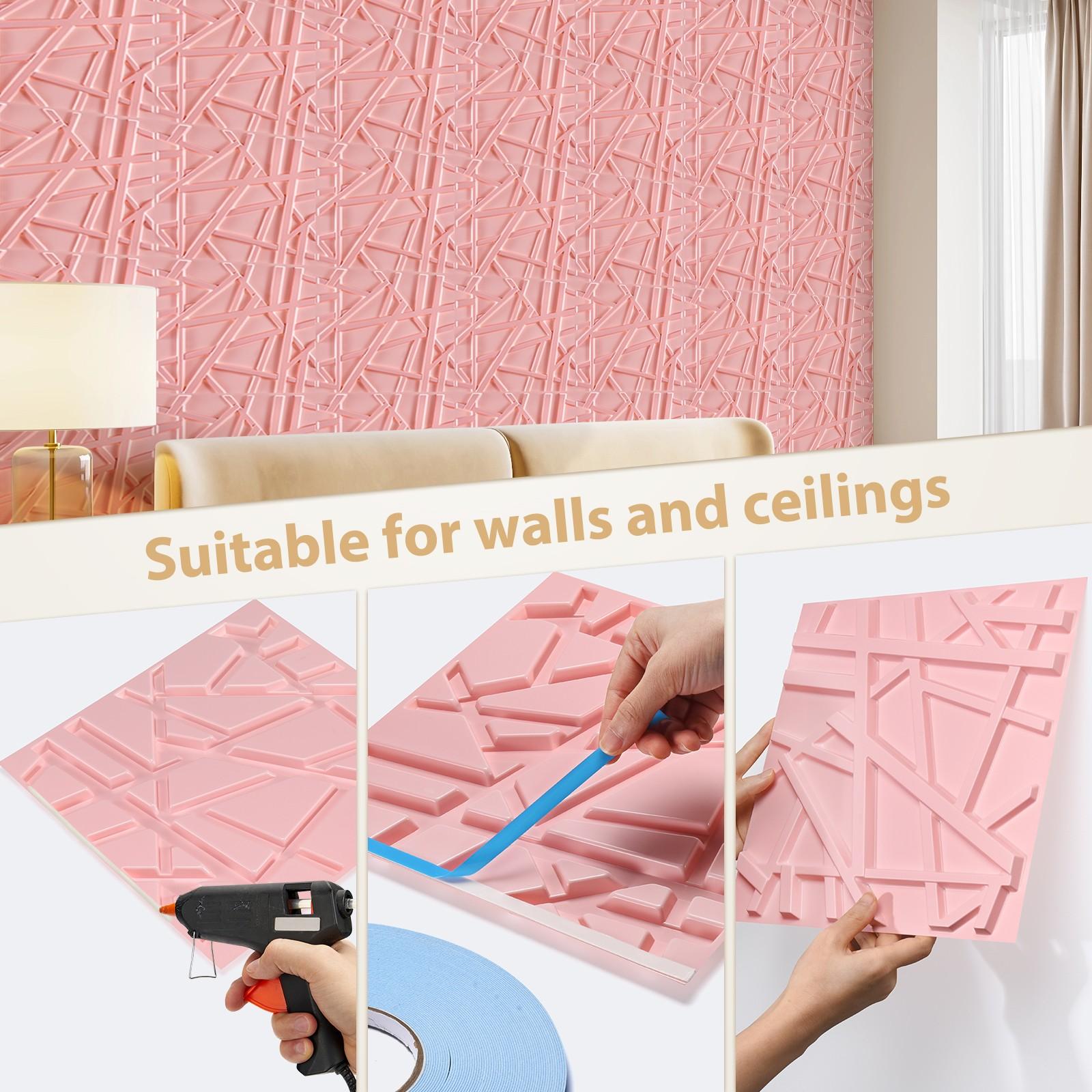 3D Wall Panels Decorative Diamond Design, 11.8x11.8 Inch, Pack of 12/20/30, Home Decor, Modern Aesthetic, Easy Installation