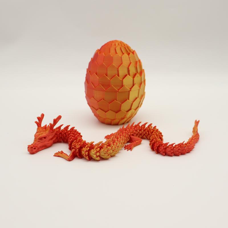 2pcs 3D Printed Dragon Egg Shaped Decorative Eggs, Collectible Figurines, Home Decoration Gift, Party Supplies, Perfect Christmas & New Year Present