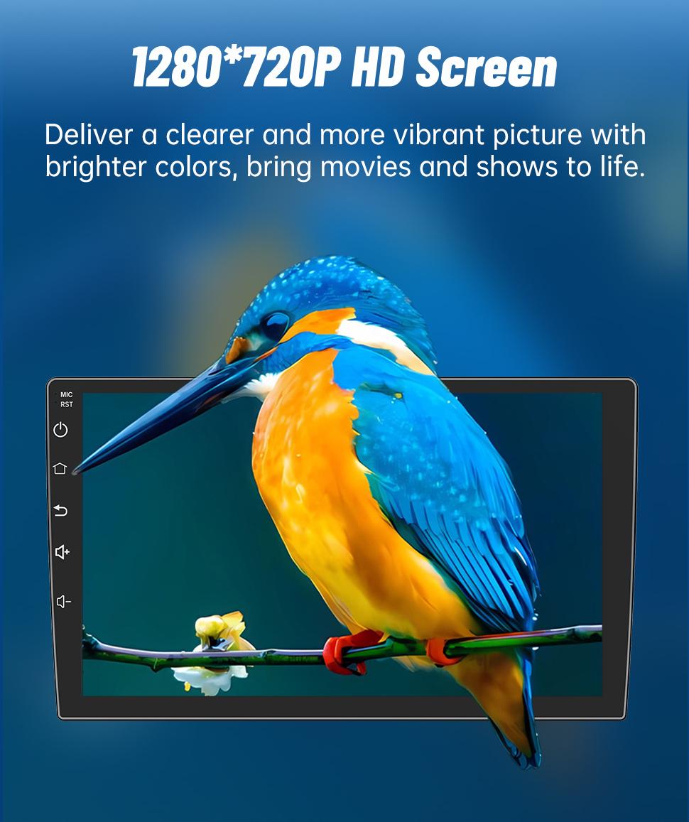 Car Stereo for GMC Chevy Silverado 2007-2013 touch screen has Android Auto Wireless Carplay, Bluetooth WIFI supports GPS Navigation