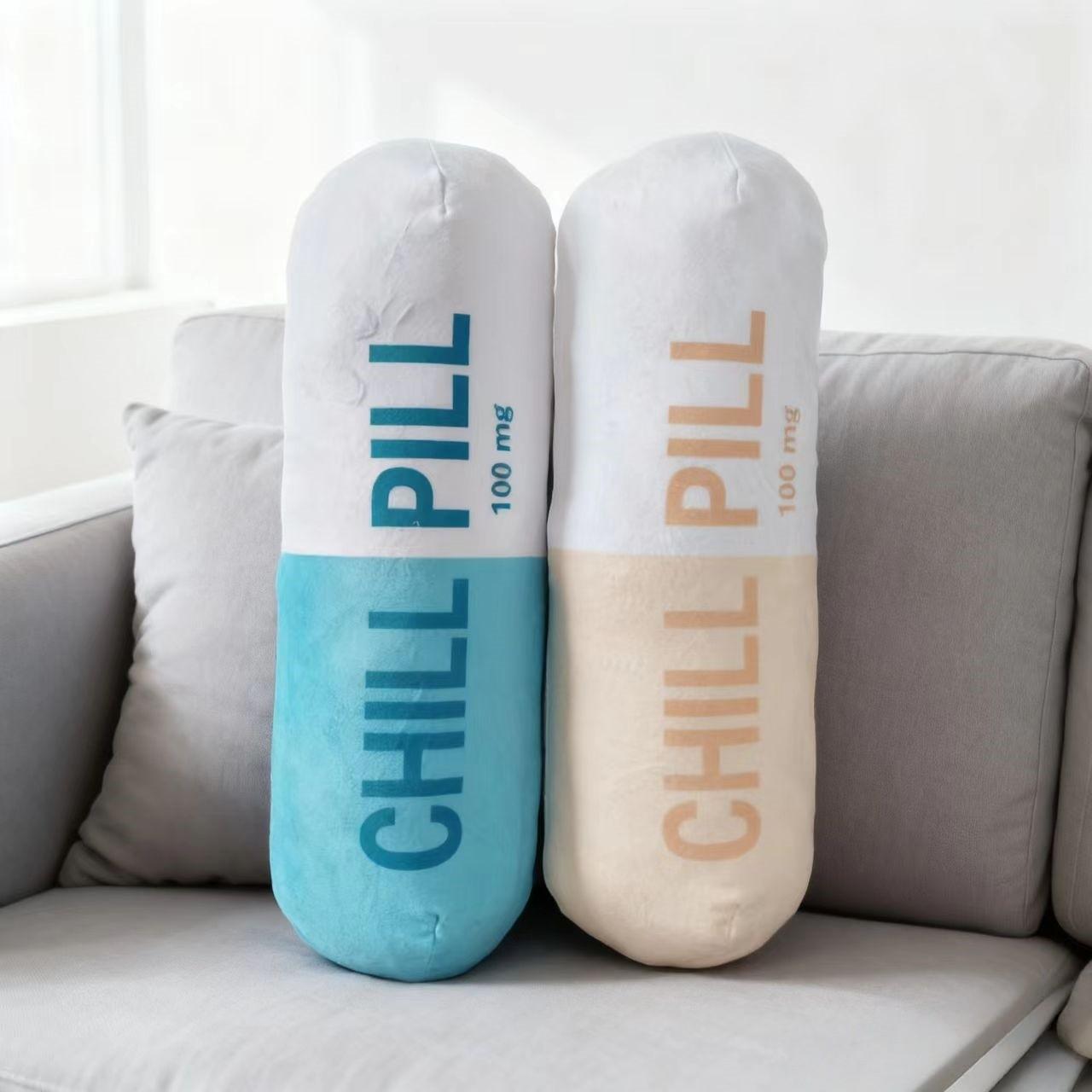 1pc Decorative Pillow, 40cm Capsule Shape Print Cushion, Living Room Bedroom Sofa Home Decoration, Bedding, Nurse Birthday Gift